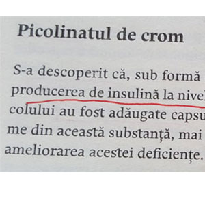 Picolinatul de Crom stimulează producerea de insulina la nivelul pancreasului  | Diabetici 